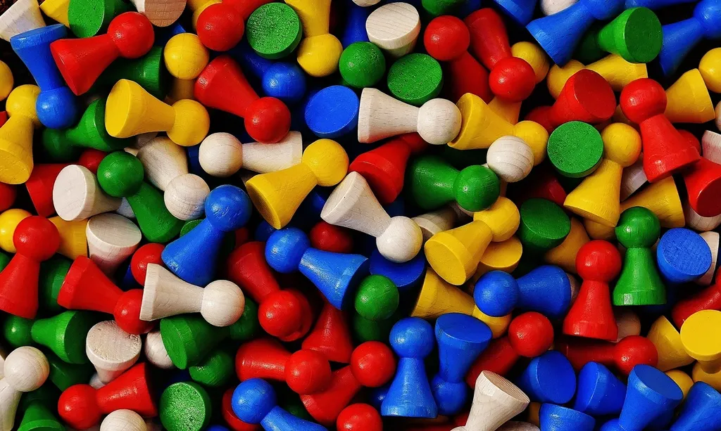 Des pions de toutes les couleurs